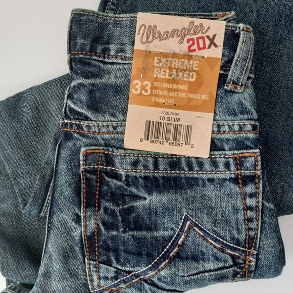 Wrangler 20X Extreme Relaxed Kids Other - Boys Wrangler 20X Extreme Relaxed Straight Leg Jeans NWT Size 10 Slim